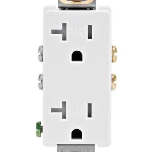 Leviton T5825-W Decora Tamper Resistant Duplex Outlet, White, 125 Volts Cheap Sale Online