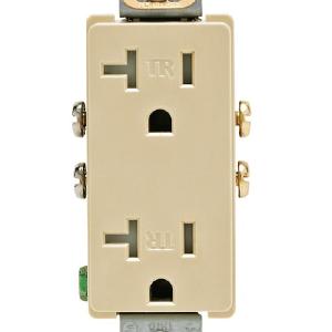 Leviton T5825-I Decora Tamper Resistant Duplex Outlet, Ivory, 125 Volts Clearance Cheap Online