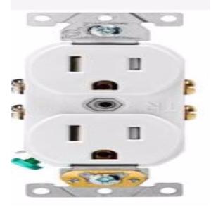 Leviton TCBR1-00W Duplex Outlet, Thermoplastic Sale Good Selling