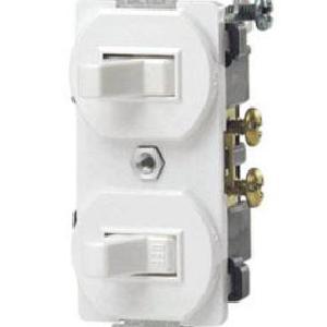 Leviton R42-05241-OWS Combination Toggle 3 Way Switch 15 Amp - White Sale Low Pice