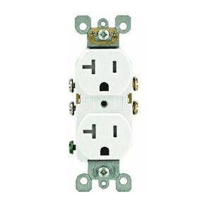Leviton R52-T5820-0WS Tamper Resistant Receptacle, White, 20 Amp Clearance Largest Supplier