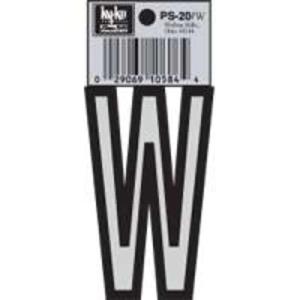 Hy-Ko PS-20/W Vinyl lettering Reflective House Letter W , Size 3-1/4" Sale High Quality