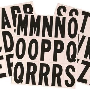 Hy-Ko MM-17L Self-Adhesive Letter Set, 58 Pieces, 2" Get Authentic For Sale