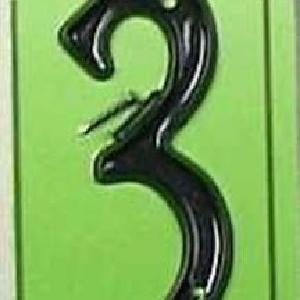 Hy-Ko PN-29/3 Number House"3"3D4"Plstc Sale View