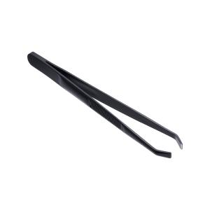 Saferly Anti-Static Black Slanted Tweezers Clearance Eastbay