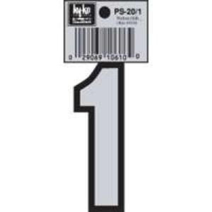 Hy-Ko PS-20/1 Reflective Vinyl House Number 3-1/4", #1 Enjoy For Sale