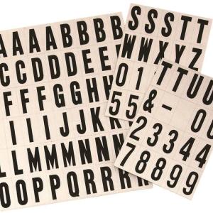 Hy-Ko MM-21 Self-Adhesive Reflective Letter And Number Set, 1" Supply Sale Online