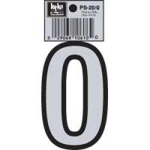 Hy-Ko PS-20/0 Reflective Vinyl House Number #0, 3-1/4" The Cheapest Cheap Pice