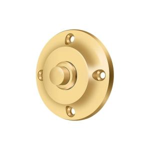 Deltana BBR213CR003 Round Contemporary Bell Button, PVD Polished Brass, 2-1/4" Sale Great Deals