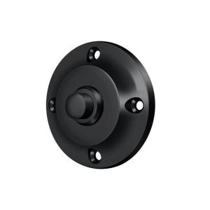 Deltana BBR213U19 Round Contemporary Bell Doorbell Button, Paint Black, 2-1/4" Cheap Geniue Stockist
