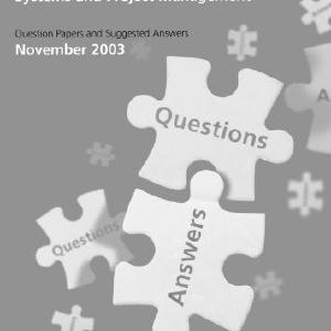 Systems and Project Management November 2003 Wholesale Pice Cheap Online