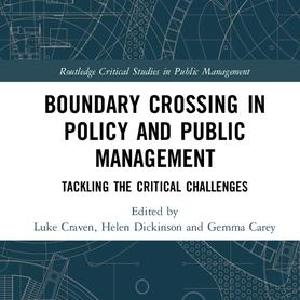 Crossing Boundaries in Public Policy and Management Best Wholesale Sale Online