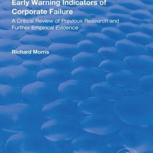 Early Warning Indicators of Corporate Failure - Paperback / softback Online Online Free Shipping