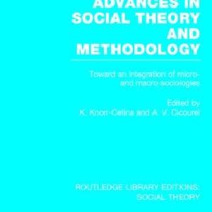 Advances in Social Theory and Methodology - Hardback Discount Amazon