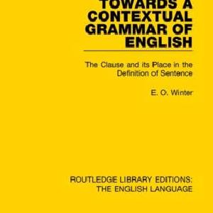 Towards a Contextual Grammar of English - Hardback Discount Official Site