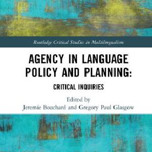 Agency in Language Policy and Planning: - Hardback Outlet 100% Authentic