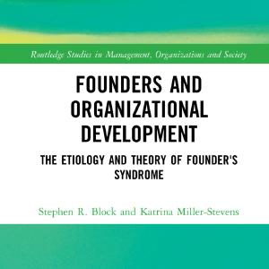 Founders and Organizational Development - Hardback Free Shipping Cost