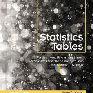 Statistics Tables - Paperback / softback 2025 Unisex Online