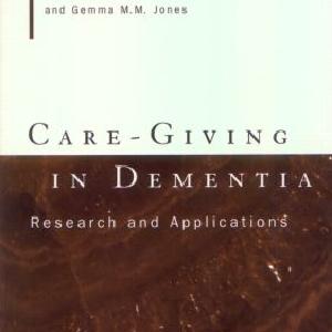 Care-Giving In Dementia 2 - Paperback / softback Quality From China Wholesale