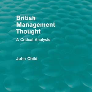 British Management Thought (Routledge Revivals) - Paperback / softback Low Cost For Sale