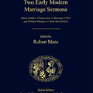 Two Early Modern Marriage Sermons - Hardback Discount For Nice