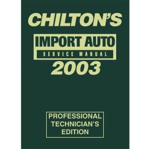 1999 - 2003 Import Service Manual CHN9357 Chiltons Book Company Free Shipping The Cheapest