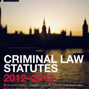 Criminal Law Statutes 2012-2013 - Paperback / softback Find Great Online