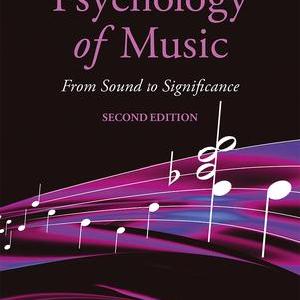 Psychology of Music - Paperback / softback With Credit Card For Sale