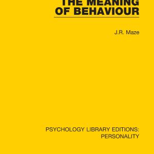Meaning of Behaviour - Paperback / softback Outlet 2025 Unisex