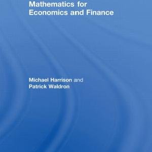 Mathematics for Economics and Finance 2025 Cheap Online