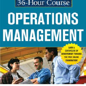 The McGraw-Hill 36-Hour Course: Operations Management Free Shipping Factory Outlet