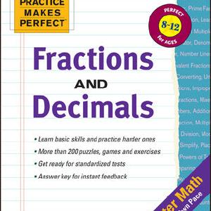Practice Makes Perfect: Fractions, Decimals, and Percents Free Shipping Online
