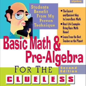 Bob Miller's Basic Math and Pre-Algebra for the Clueless, 2nd Ed. Buy Cheap With Credit Card