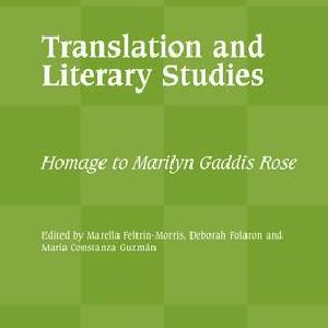 Translation and Literary Studies Cheap New Styles