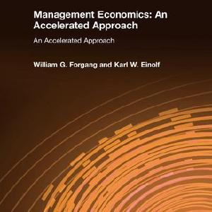 Management Economics: An Accelerated Approach Free Shipping Geniue Stockist