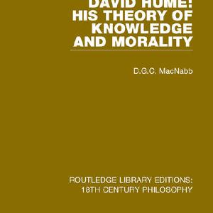 David Hume: His Theory of Knowledge and Morality - Paperback / softback Comfortable Cheap Pice