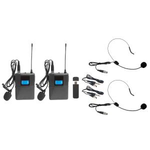 VocoPro USB-CAST-B Dual Wireless USB Bodypack System Discount Footaction