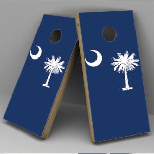 South Carolina Flag Cornhole Board Vinyl Decal Wrap 2025 New For Sale