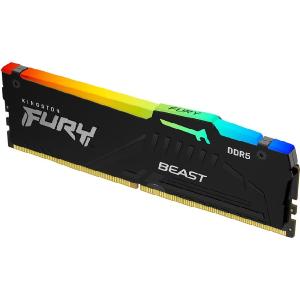 Kingston FURY Beast 32GB DDR5 SDRAM Memory Module - For Computer - 32 GB (1 x 32GB) - DDR5-6000/PC5-48000 DDR5 SDRAM - 6000 MHz Dual-rank Memory - CL36 - 1.35 V - Non-ECC - Unbuffered - 288-pin - DIMM Clearance Footlocker Finishline