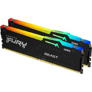 Kingston FURY Beast 16GB (2 x 8GB) DDR5 SDRAM Memory Kit - For Computer, Motherboard - 16 GB (2 x 8GB) - DDR5-5600/PC5-44800 DDR5 SDRAM - 5600 MHz Single-rank Memory - CL36 - 1.25 V - Non-ECC - Unbuff Sale Low Pice
