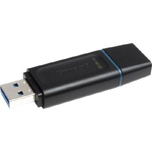 Kingston DataTraveler Exodia 64GB USB 3.2 (Gen 1) Flash Drive - 64 GB - USB 3.2 (Gen 1) - Black, Teal - 5 Year Warranty Sast