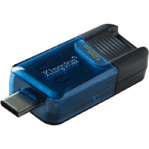 Kingston DataTraveler 80 M 128GB USB 3.2 (Gen 1) Type C Flash Drive - 128 GB - USB 3.2 (Gen 1) Type C - 200 MB/s Read Speed - 200 MB/s Write Speed - 5 Year Warranty Discount Outlet Store