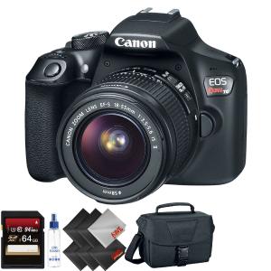 Canon EOS Rebel T6 DSLR Camera with 18-55mm Lens   64GB Memory Card   1 Year Warranty Bundle Finishline Sale Online