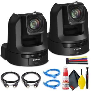 2 x Canon CR-N300 4K NDI PTZ Camera with 20x Zoom - Dual Bundle Perfect For Sale