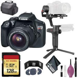 Zhiyun-Tech WEEBILL LAB Handheld Stabilizer - CanonEOS Rebel T6 DSLR Camera with 18-55IS II Lens - 128GB Case Affordable Cheap Pice