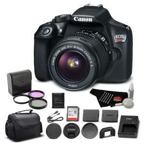 Canon EOS Rebel T6 Digital SLR Camera Bundle with EF-S 18-55mm f/3.5-5.6 IS II Lens with 32GB Memory Card   More Sale View
