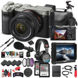 Sony Alpha a7C Mirrorless Camera W/ 28-60mm Lens Silver ILCE7CL/S - Pro Bundle Free Shipping For Cheap