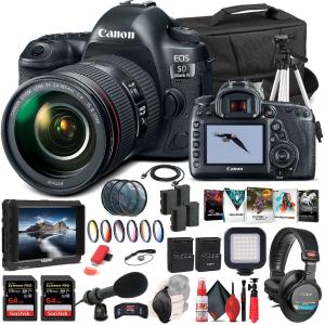 Canon EOS 5D Mark IV DSLR Camera W/ 24-105mm f/4L II Lens 1483C010  - Pro Bundle Sale In China