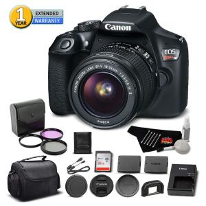 Canon EOS Rebel T6 Digital SLR Camera 1159C003 Bundle with 18-55mm f/3.5-5.6 is II Lens with 32GB Memory Card   More Outlet Factory Outlet
