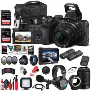 Nikon Z 50 Mirrorless Camera W/16-50mm and Nikon 50-250mm Lenses  - Pro Bundle Clearance Eastbay